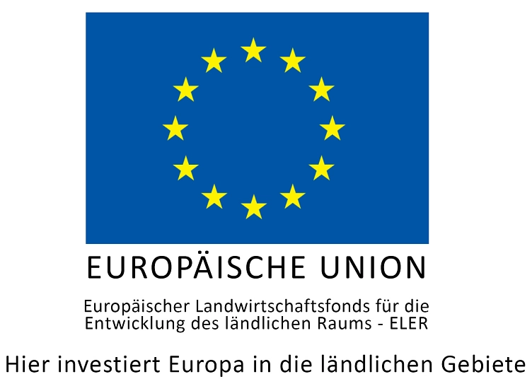 Logo "Europäische Union - Hier investiert Europa in die ländlichen Gebiete" © Niedersächsisches Ministerium für Ernährung, Landwirtschaft und Verbraucherschutz/Europäische Union