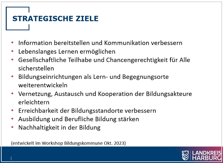 Zeigt strategische Ziele © Landkreis Harburg