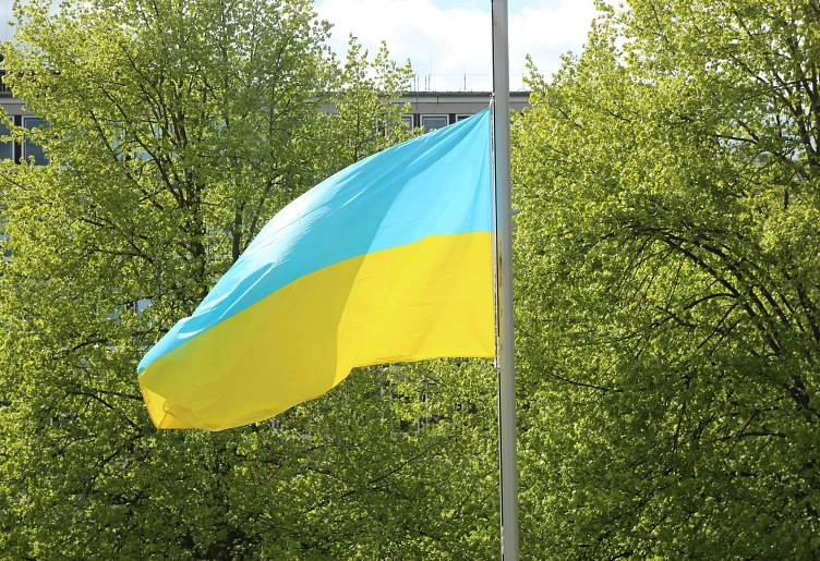 Ukraine-Flagge © Landkreis Harburg